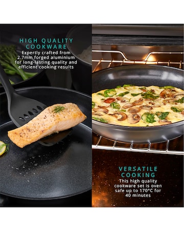 Swan Stealth 5 Piece Saucepan and Frying Pan Set