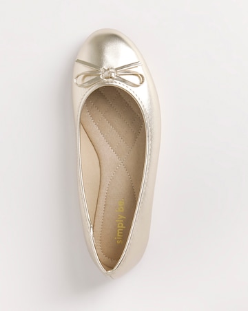 Selena Classic Flat Ballerina Shoes - Extra Wide Fit (EEE)