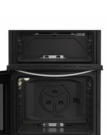 Indesit IDG6GS 60cm Gas Double Cooker - Silver + Installation