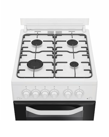 Hotpoint HDG5GCW 50cm Gas Double Cooker - White