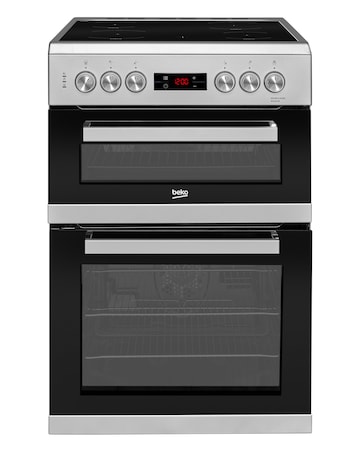 Beko KDC653S Double Oven Electric Cooker - Silver