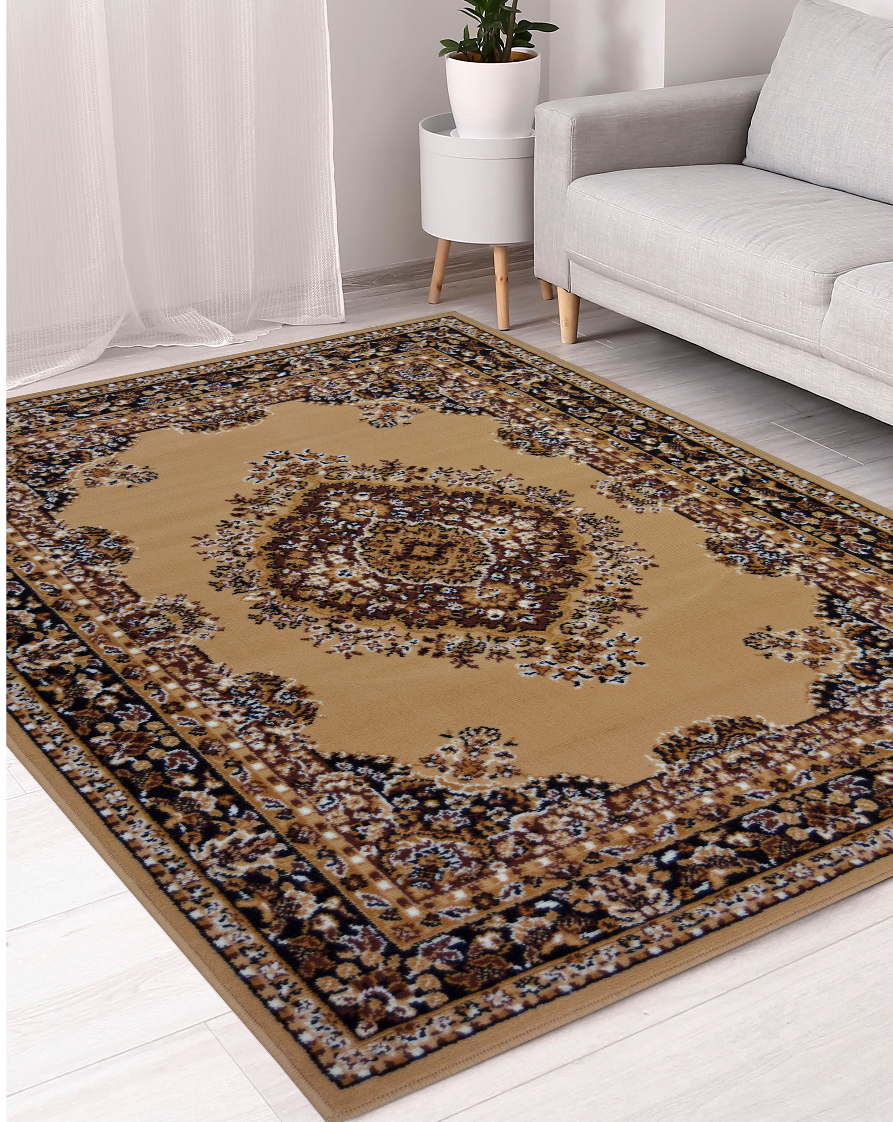Traditional Medallion Woven Rug
