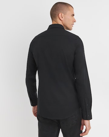 Calvin Klein Classic Poplin Stretch Shirt Black