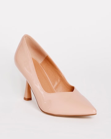 Lleida Sweetheart Cut Heeled Court Shoes - Extra Wide Fit (EEE)