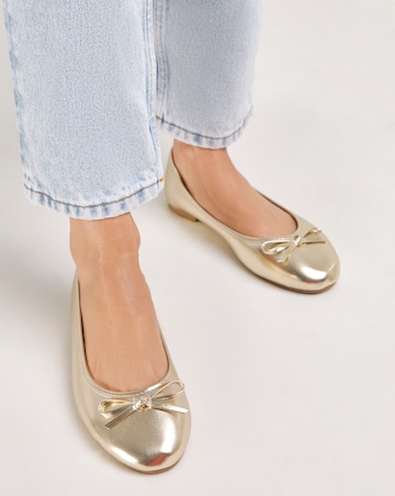 Selena Classic Flat Ballerina Shoes - Extra Wide Fit (EEE)