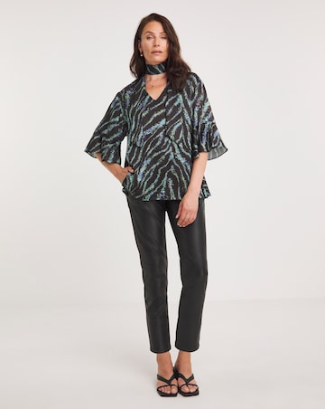 Joanna Hope Tie Neck Blouse