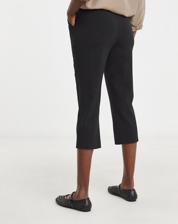 Black Capri Cropped Trousers