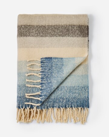 Faux Mohair Stripe Throw