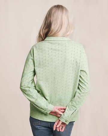 Julipa Pure Cotton Broderie Jersey Shirt