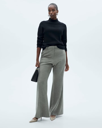 Mango High Neck Ribbed Sweater