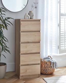 Clayton 5 Drawer Tallboy