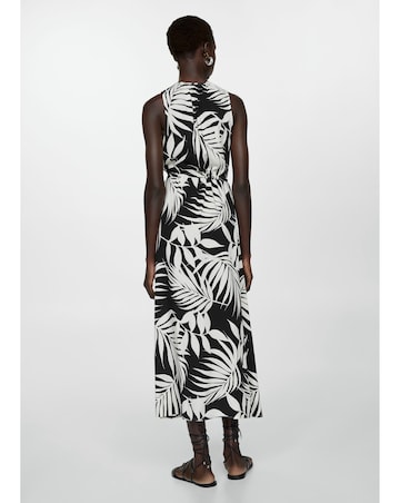 Mango Julia Leaf Print Dress