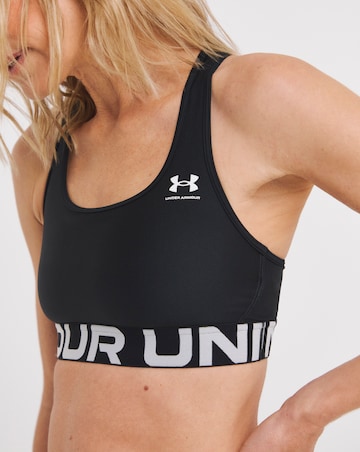 Under Armour HeatGear Authentics Mid Support Branded Bra