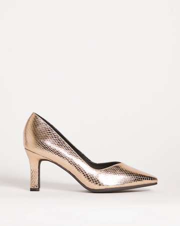 Heeled Court Shoe EEE Fit