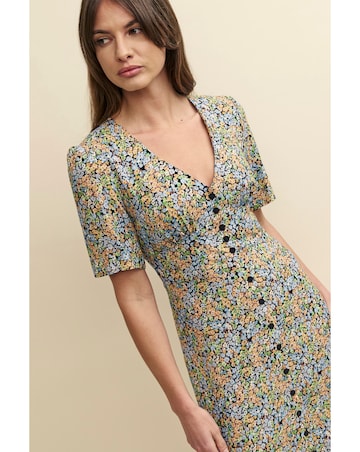 Nobody's Child Wildflower Print Alexa Midi Tea Dress