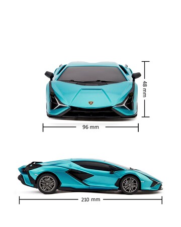 CMJ 1:24 Scale Lamborghini Sian Blue RC Car
