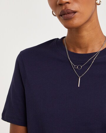 Navy Crew Neck Short Sleeve T-shirt