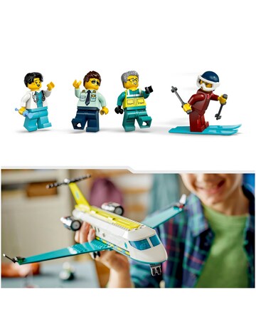 LEGO City Emergency Air Ambulance Plane, Snow Scooter and Toy Airplane 60465