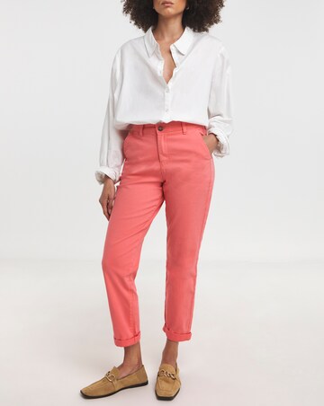 Coral Stretch Chino Trousers
