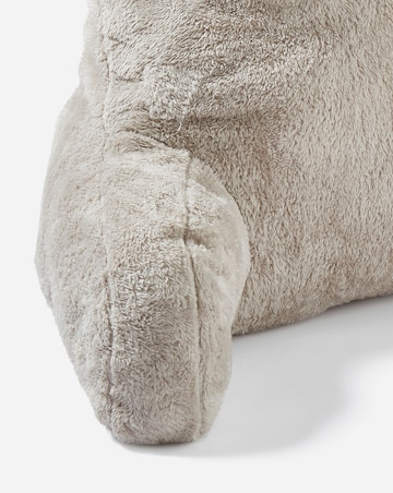 Cuddle Fleece Back Cushion - Natural