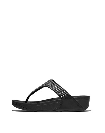Fit Flop Lulu Crystal Toe-Post Sandals Standard Fit