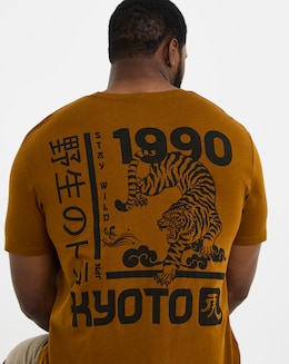 Jack &amp; Jones Miko Back Graphic T-Shirt - Brown