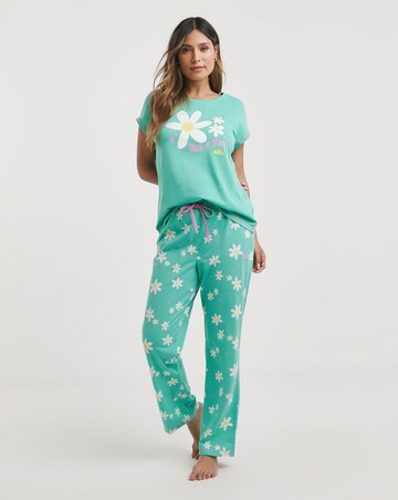 Joe Browns Green Daisy Pyjamas In A Bag