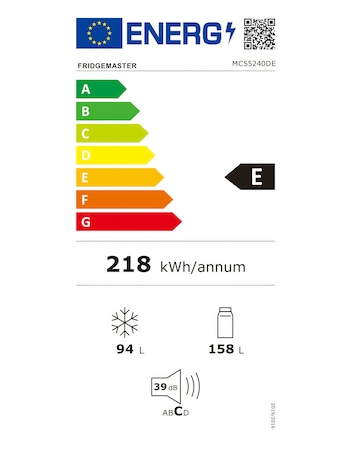 Fridgemaster MC55240DE Fridge Freezer with Water Dispenser