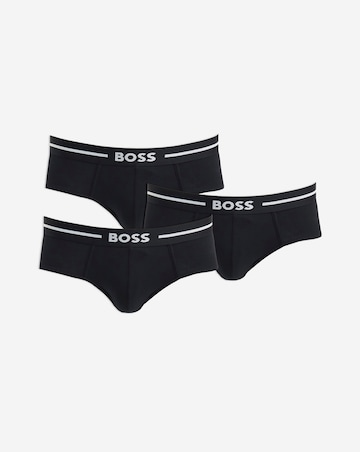 BOSS 3 Pack Black Bold Logo Trunks