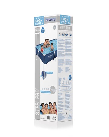 Bestway 9ft 10in Steel Pro Rectangular Pool Set