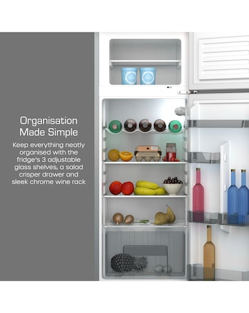 Swan SR11010GRNE Retro 30/70 Top Mounted Fridge Freezer - Grey