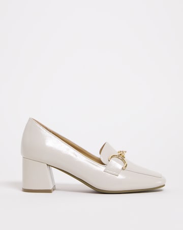Flexible Block Heel Loafer with Trim - Extra Wide Fit (EEE)