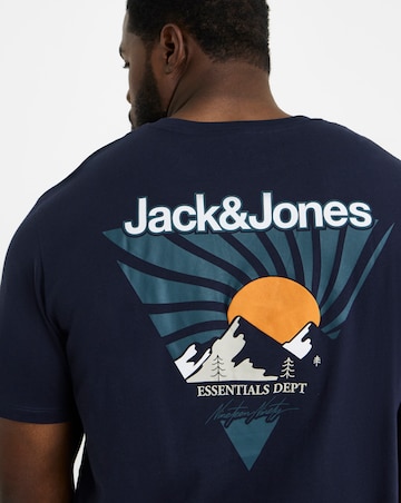 Jack & Jones Mine Crew Neck T-Shirt - Navy