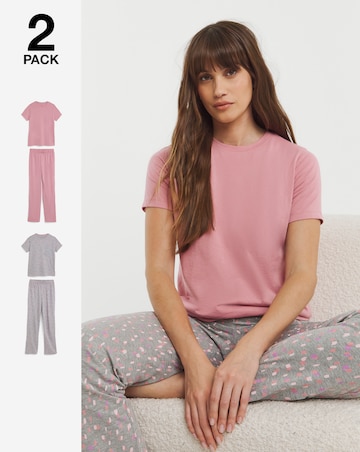 JD Williams (2 Pack) Value Pyjama Sets