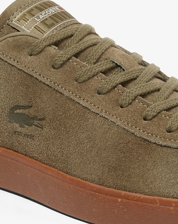 Lacoste Baseshot Suede Trainers - Khaki