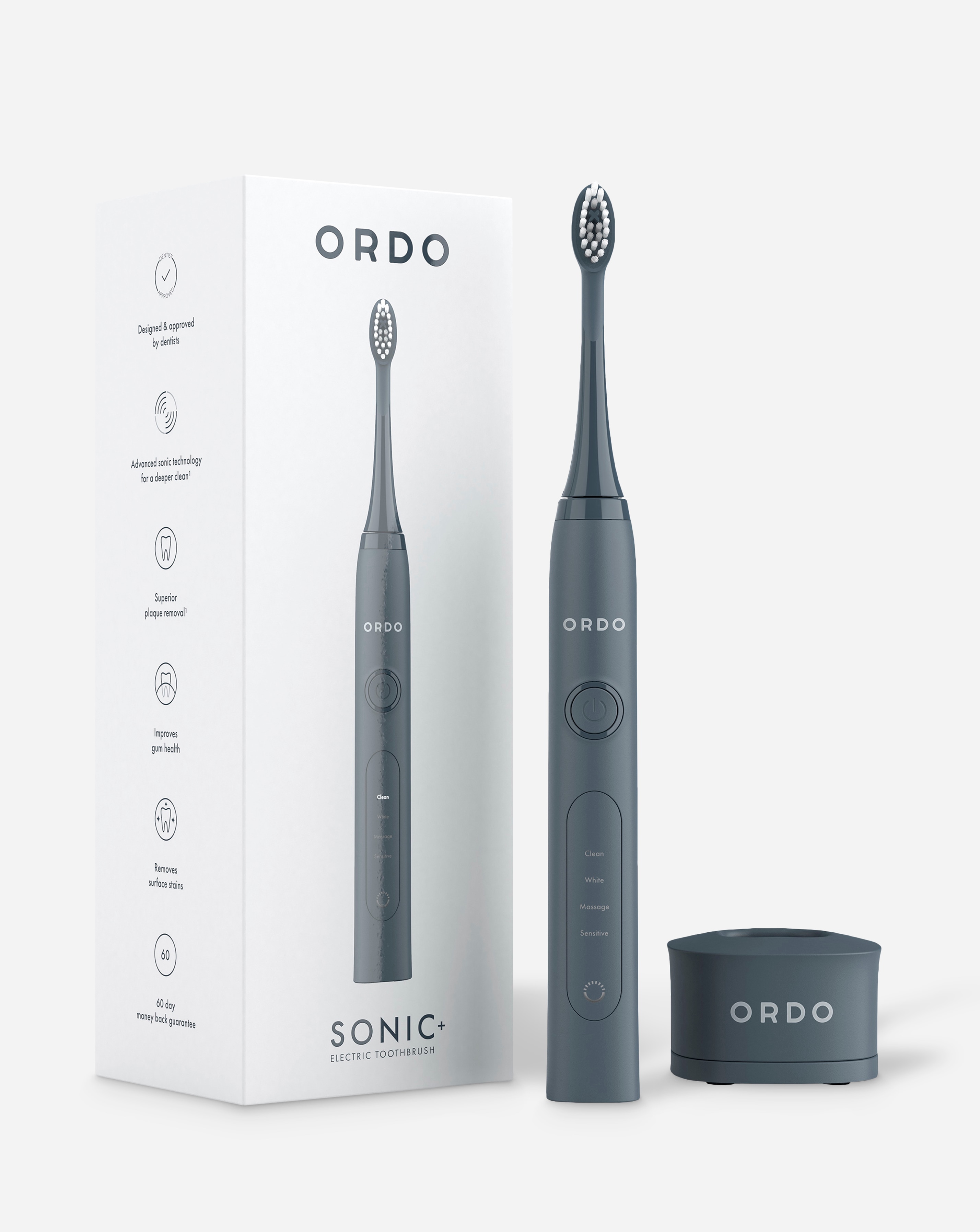 Ordo Sonic+ Electric Toothbrush - Charcoal Grey