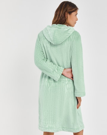 Pretty Secrets Zip Through Fleece Dressing Gown