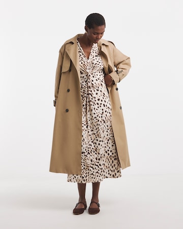 Short Sleeve Twist Front Dress