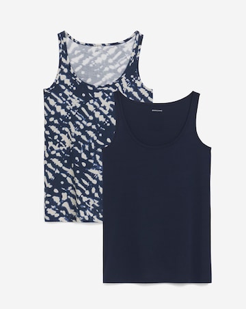 Pure Cotton 2 pack Sleeveless Swing Vests