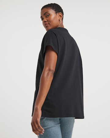 Star Cap Sleeve Top