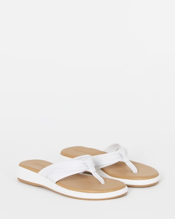 Valencia Toe Post Low Wedge Sandals - Extra Wide Fit (EEE)