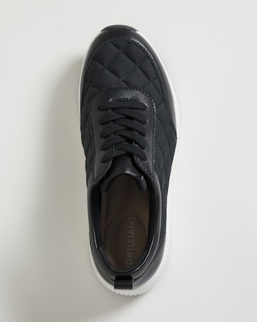 Quilted Lace Trainer - Wide Fit (E)