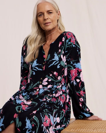 Julipa Button Through Jersey Midi Dress