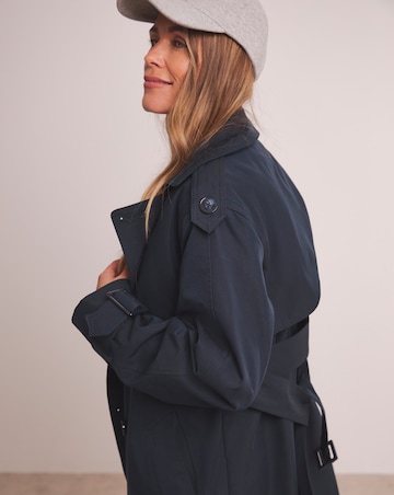 Anthology Navy Elevated Trench Coat