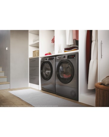 Hoover H-DRY 350 HRE C10TBER-80, 10kg, Condenser Tumble Dryer - Graphite