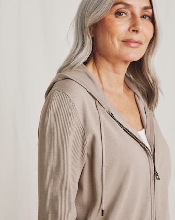 Julipa Zip Through Hooded Cardigan