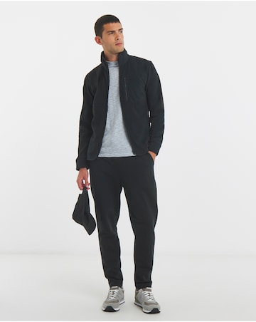 Microfleece Full Zip Jacket-Black