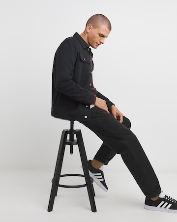 Burgundy Grid Soft Touch Crew Neck Jumper