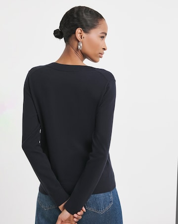 Tommy Hilfiger Jersey Stitch V Neck Sweater