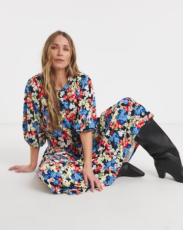 Soft Touch Drop Waist Smock Dress